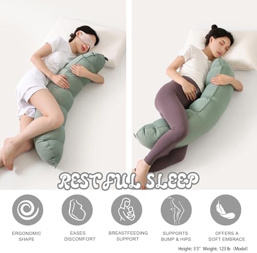 Peallow – Long Round Body Pillow - Image 5