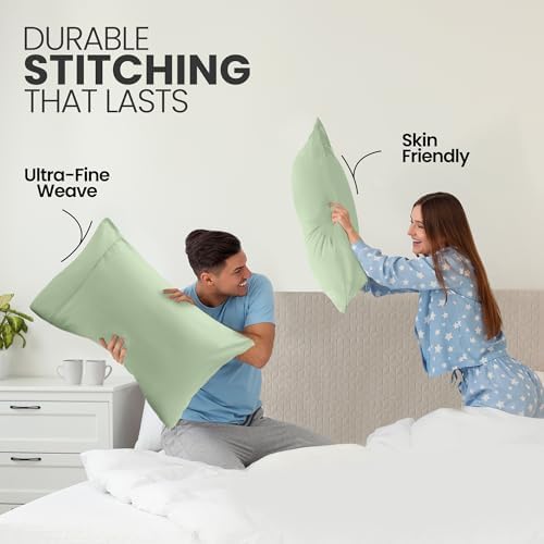 Pillow Cases King Size Set of 2, Ultra Soft Comfy Pillow Covers - Image 4