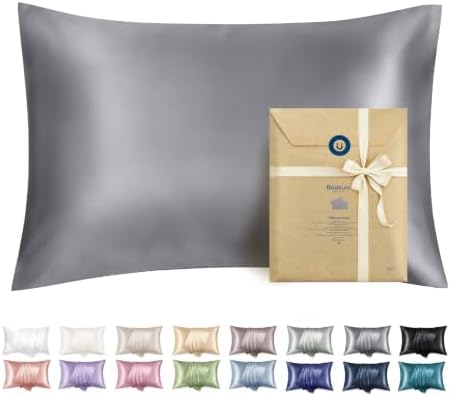 Bedsure Satin Pillowcase with Zipper, Similar to Silk Pillow Cases 2 Pack by BEDSURE