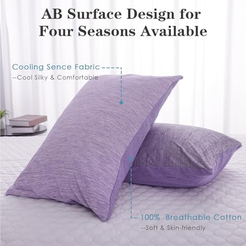 CHOSHOME Cooling Pillow Cases Zipper Pillow Covers Q-Max > 0.45 Zippered - Image 2
