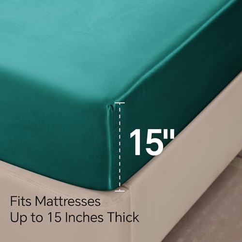 BEDELITE Satin Sheets Full Size Bed Set, 4 Pieces - Image 6
