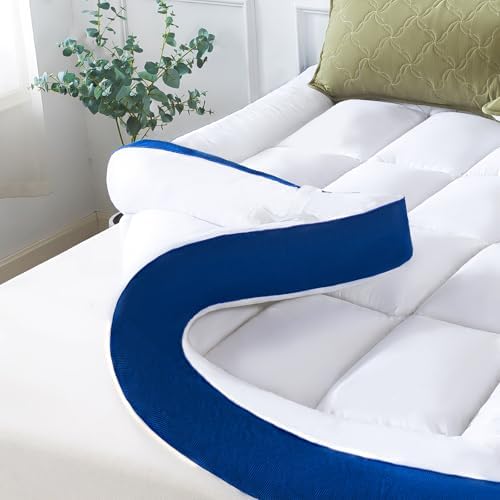 WhatsBedding 4 Inch Memory Foam Full Size Mattress Topper by WhatsBedding