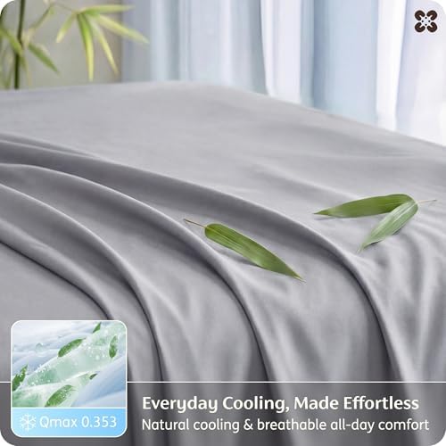Bedsure PureWoven Rayon Derived from Bamboo, California King Sheet Sets - Image 4