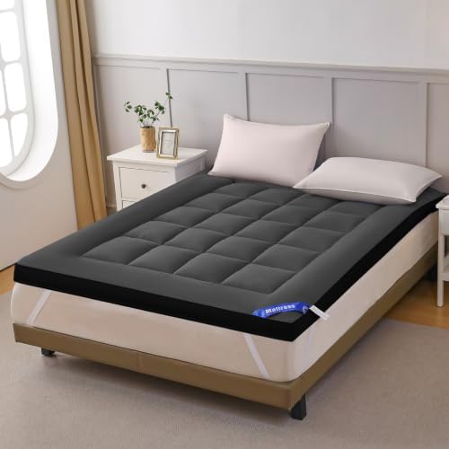 Shatex 2.5 inch Mattress Topper, King Size Mattress Pad - Image 3