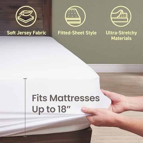 SafeRest Waterproof Mattress Protector Queen Size - Image 3