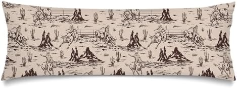 Cowboy Lumbar Pillow Cover 14x36 Long Body Pillow Covers by Unknown