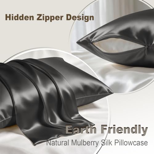 LYSHIN Silk Pillow Cases 2 Pack Standard Size - Image 2