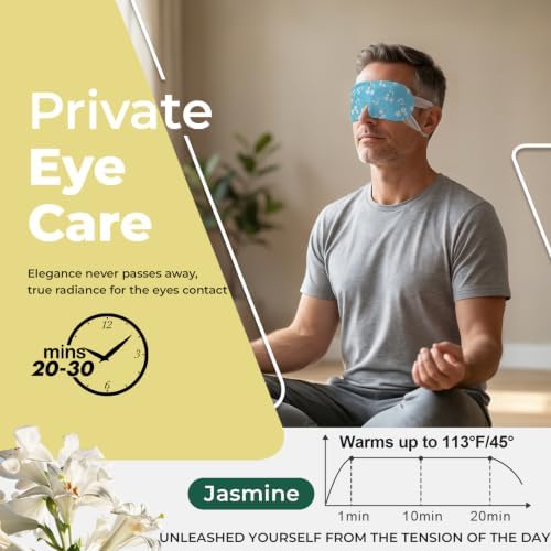 16 Packs Steam Eye Masks for Dry Eyes, Self Heating Warm Compress - Image 3