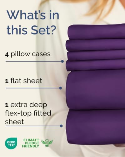 Extra Deep Flex Top Split Head King Sheet Set - Image 2