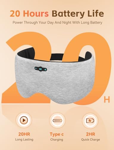 Sleep Headphones Bluetooth 6.0 Sleep Mask - Image 2