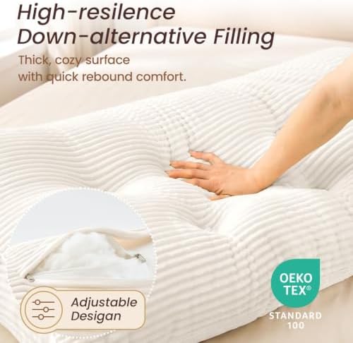 Sasttie Headboard Pillow Queen, Bed Wedge Pillow Headboard - Image 4