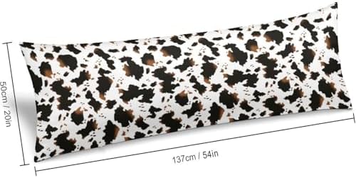 Cow Print Body Pillow Cover Farmhouse Pillowcase - Image 2
