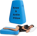 Restful Sleep – Patented Trapezoid Leg Support Cushion by KneeandAnklePillow