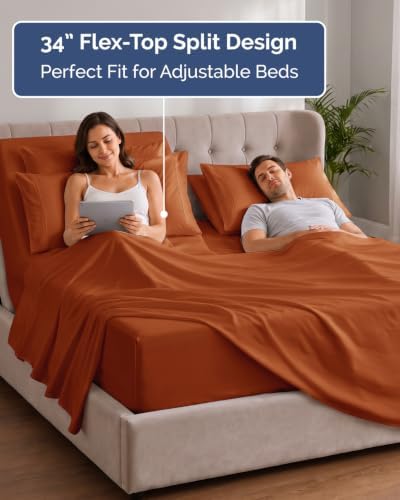 Extra Deep Flex Top Split Head King Sheet Set - Image 3