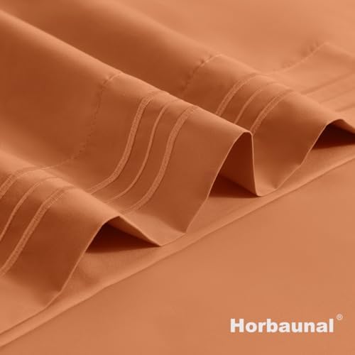 Horbaunal Microfiber Pillowcases Standard Size, Caramel Pumpkin, 2 Pack - Image 7