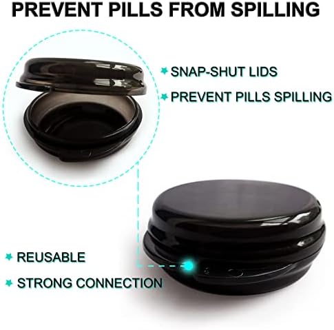 UHOUSE Small Pill Box, Daily Mini Pill Organizer Portable - Image 4