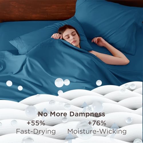 Bedsure Twin XL Sheets Dorm Bedding, GentleSoft Breathable Extra Long Twin - Image 3