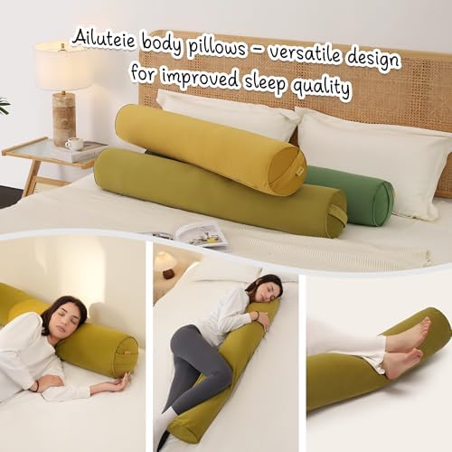 Body Pillow for Adults, Long Round Pillow, Big Cylindrical Pillow, Large Full - Image 4