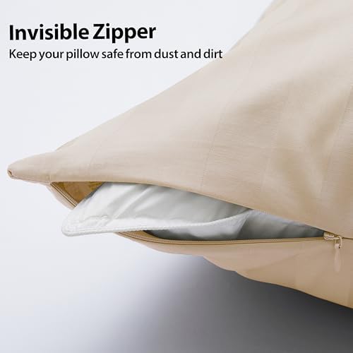 100% Cotton Zippered Pillow Protectors Queen Size - Image 4