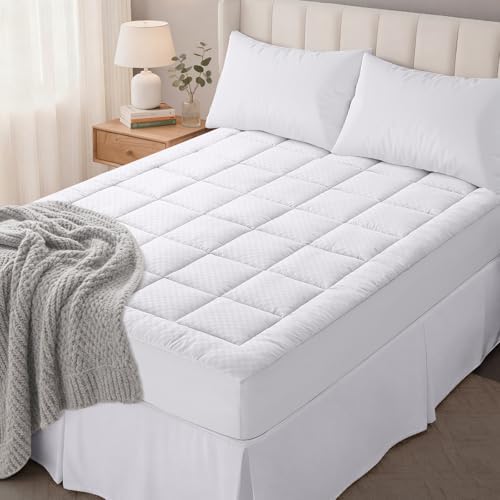 OLANLY Twin Quilted Fitted Mattress Pad, Down Alternative Fill by OLANLY