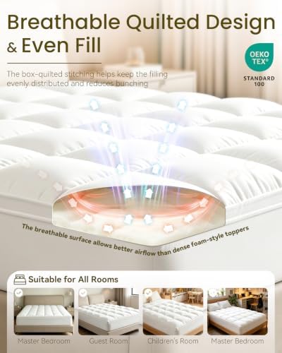 Mattress Topper 1000 GSM, Premium Quilted 1000gsm Extra Thick Mattress Topper - Image 6