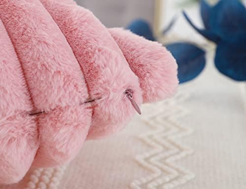 PANOD Faux Fur Decorative Lumbar Throw Pillow Covers 14 x 26, Long Boho Lumbar - Image 6