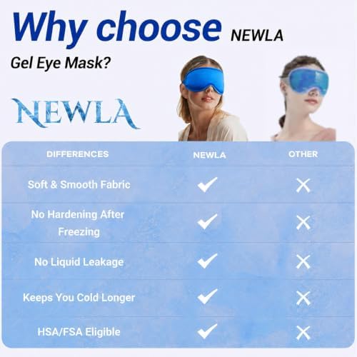 Cooling Eye Mask for Puffy Eyes: Fsa Eligible Items Hsa, Face Ice Eye Pack for - Image 6