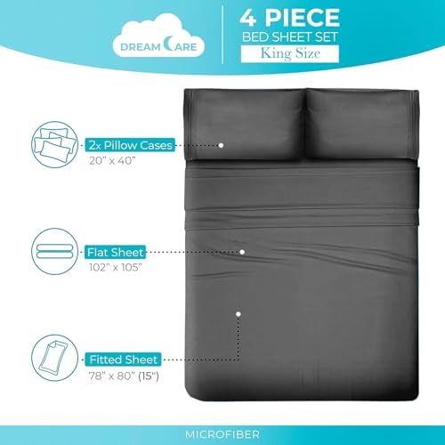 DREAMCARE Queen Sheet Set - Image 4