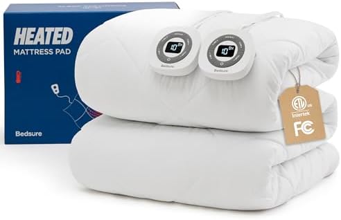 Bedsure Heated Mattress Pad Queen, Cozy Bed Warmer by BEDSURE