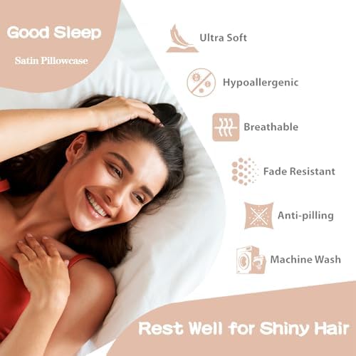Satin Pillowcase for Hair and Skin, Softer Than Mulberry Silk Pillow Cases 1 - Image 3