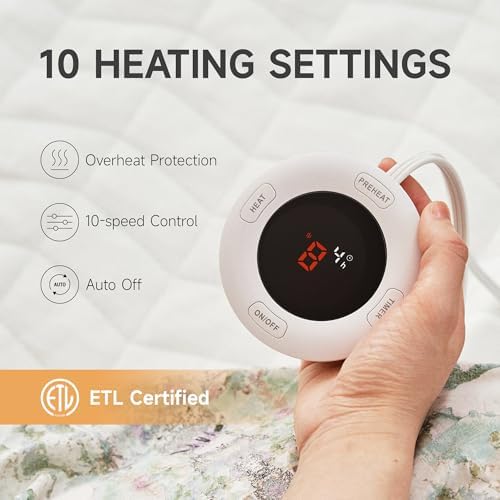 Templewet Heated Mattress Pad King Size, Bed Warmer Pad, Machine Washable - Image 2