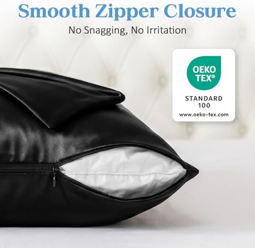 CHOSHOME Cooling Pillow Cases Zipper Pillow Covers Q-Max > 0.45 Silk Pillowcases - Image 6