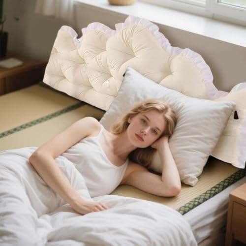 College Dorm Rectangular Long Bolster Backrest Pillow, Dorm Headboard Pillow - Image 2