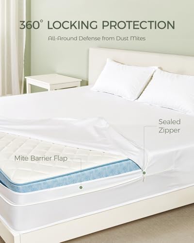 FAUNNA 100% Cotton Mattress Encasement Bed Bug Dust Mite Cover, Twin XL 16 - Image 3