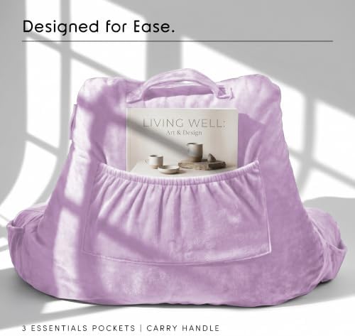 Nestl Reading Pillow for Bed, Back Pillow for Sitting Up in Bed - Image 4