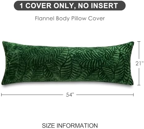 SOCHOW Body Pillow Cover 21x54 Inches, 1 Pack, Olive Green - Image 5