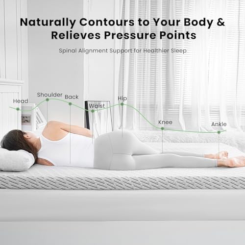 HOMRELEXA Bamboo Mattress Topper Queen Size 4 Inch, Cooling Gel & Bamboo - Image 5
