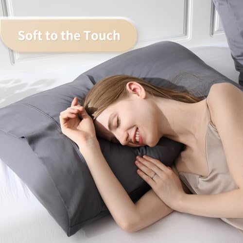 Queen Pillowcases, Cooling Viscose from Bamboo Pillow Covers - Image 3