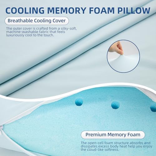 HIMOON Memory Foam Pillow King Size - Image 2