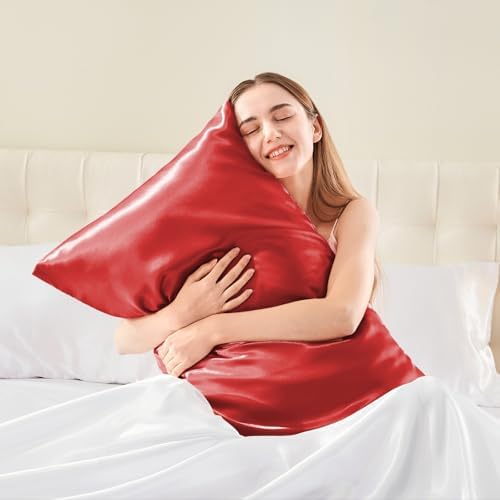 BEDELITE Satin Body Pillow Cover, 20x54 Inch, Baked Apple - Image 2