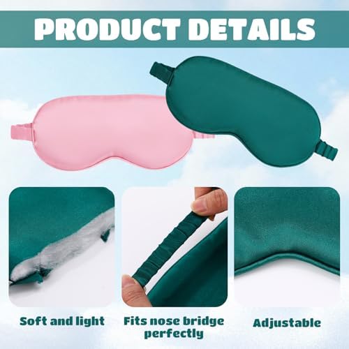 Cutecrop 50 Pcs Silk Sleep Mask Blackout - Image 4