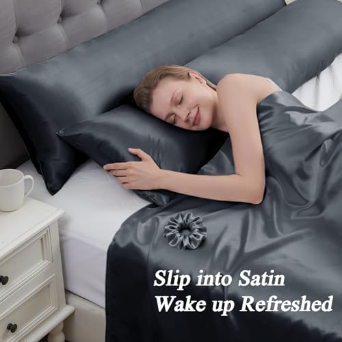 Vielit Satin Body Pillow Cover 1pc, Silky Body Pillow Pillowcase Similar to - Image 2