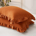 Merryword King Pillowcases Caramel Solid by Merryword