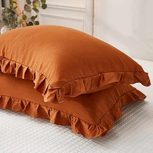 Merryword King Pillowcases Caramel Solid by Merryword
