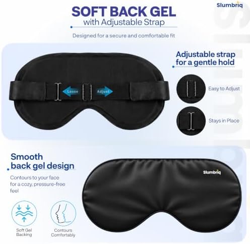 Cooling Eye Mask for Sleeping, Reusable Hot & Cold Gel Eye Mask - Image 3