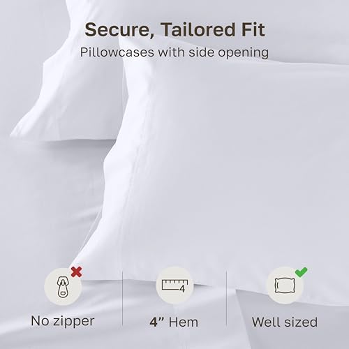 CALIFORNIA DESIGN DEN Luxuriously Soft Hotel Quality 600 Thread Count, 100% - Image 4