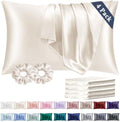 Vielit Queen Satin Pillowcase for Hair 4 Pack, Similar to Silk Pillow Cases by Vielit