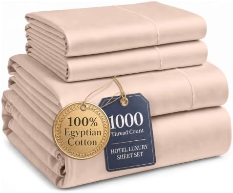 LANE LINEN Full Bed Sheets Set 100% Egyptian Cotton Sateen by LaneLinen