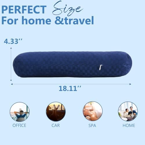 Neck Roll Pillow, Cervical Neck Pillow Bolster Pillow - Image 4