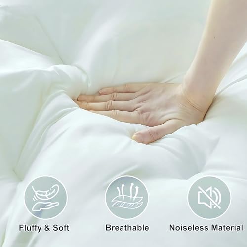 5 Inch Memory Foam Mattress Topper King, 2000 GSM Fill Pillow Top - Image 5